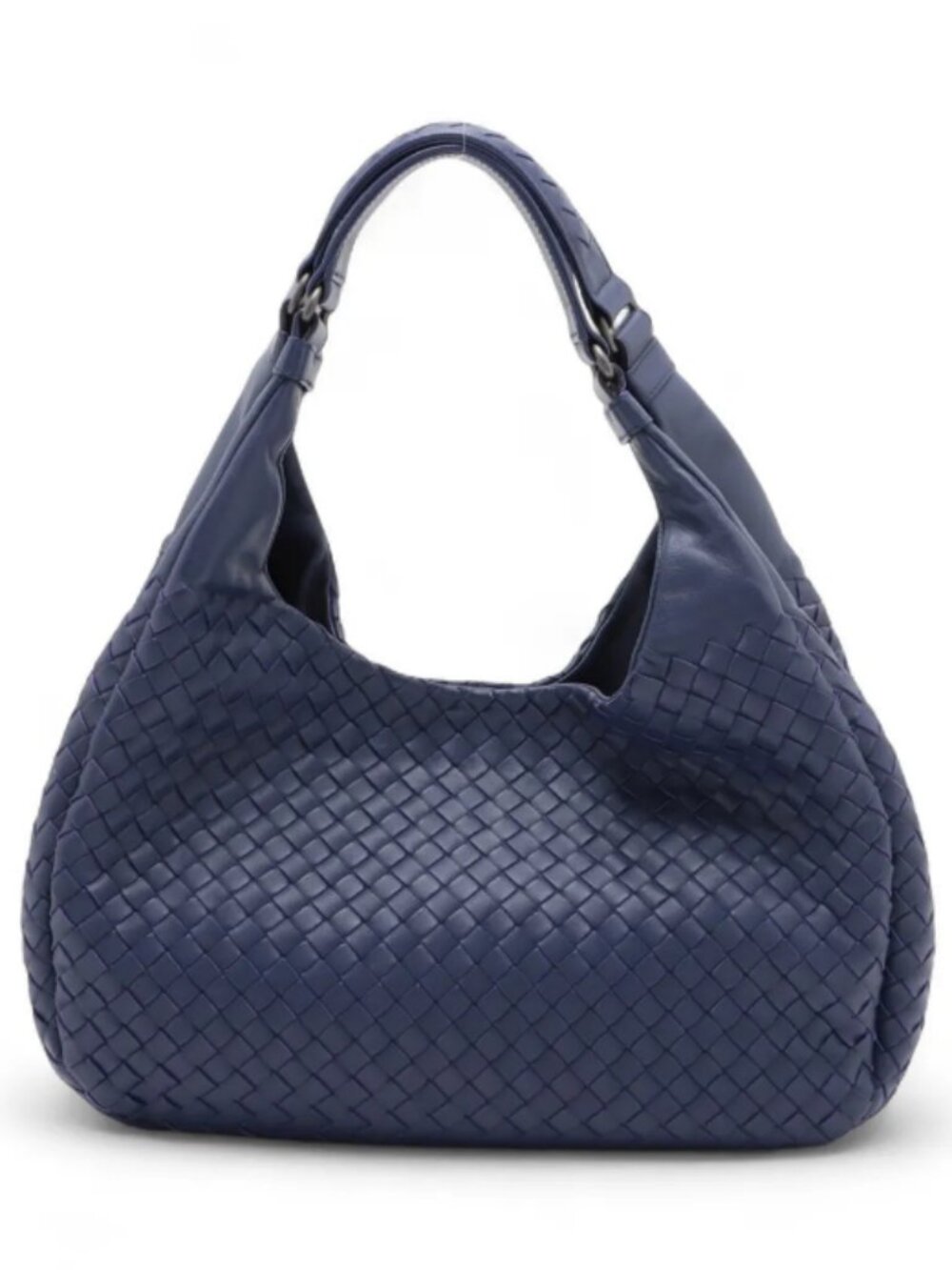 Bottega Veneta Intrecciato Campana Leather Handbag Purple